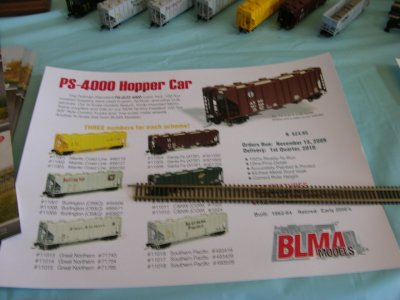 NEW from BLMA: N scale PS-4000CD Covered Hopper
