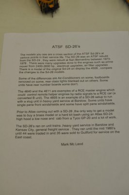 SD26 model description by Mark McLeod.