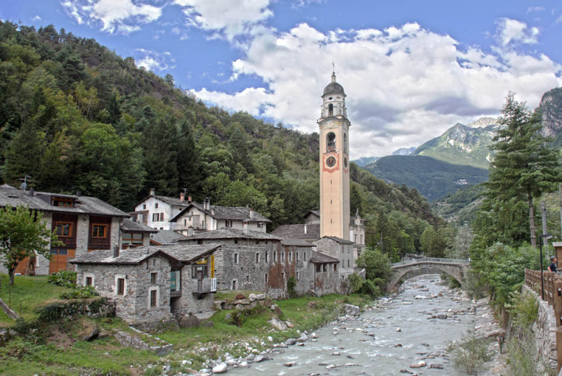 A small village close to Chiavenna (Italy
