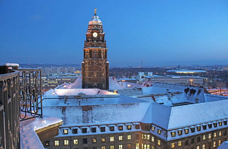 Rathaus in Dresden  /  Town hall in Dresden, Germany
