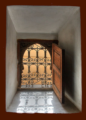 One window of Madrasa Ben Youssef