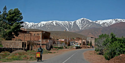 On the road in high atlas ...