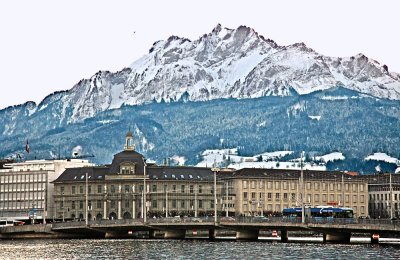Lucerne on a cold winter day