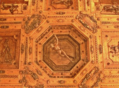 wood carved ceiling