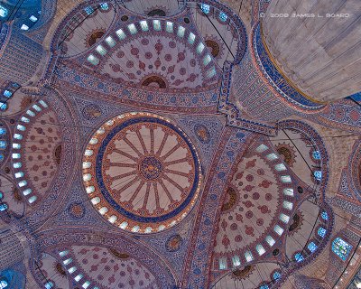 Blue Mosque Dome, Interior