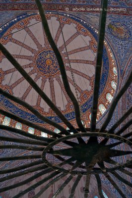Blue Mosque Dome, Interior