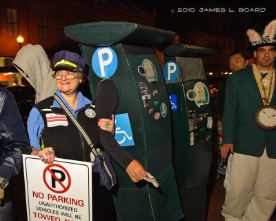 Meter Maid & Parking Meter