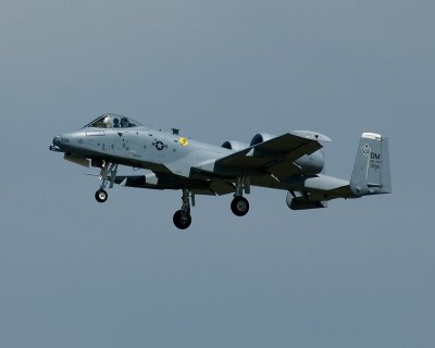 A-10 Thunderbolt On Approach