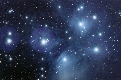 Pleiades, M45 - Orion 190mm Mak-Newt First Light