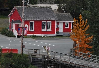 Bright Red Building