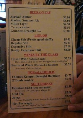 The Menu - Funny Liquor!