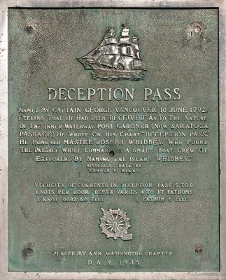 Deception Pass Plaque