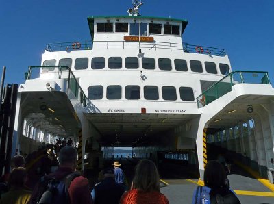 Boarding the Yakima to Return