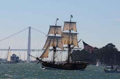 Square Rigger at the Golden Gate