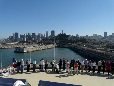 Ship Bow and Downtown SF