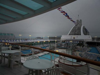 Alcatraz and Dawn Princess Early Morning