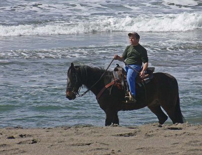 Horseman on the Beach