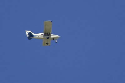 Small Blue & White Plane