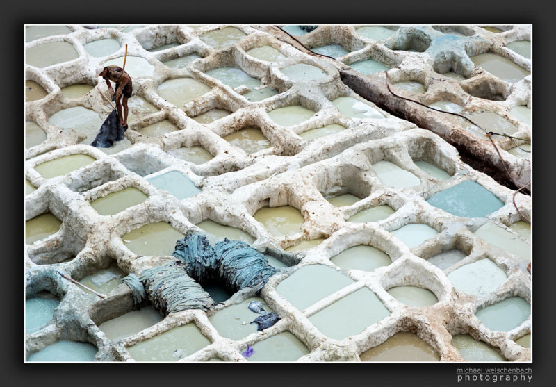 Tannery in Fez, Morocco