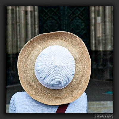 Visitor in Front of Cologne Cathedral