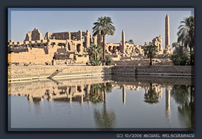 Temple of Karnak, Sacred Lake in the Morning Sun