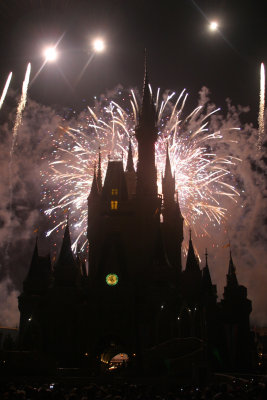Fireworks at Magic Kingdom - Spooky!