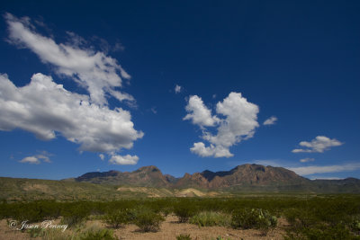 A non-HDR image of the Chisos Mountains.