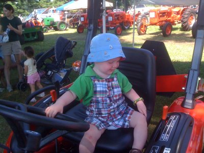 farmer peter at eliot tractor show