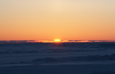 Frozen sunset