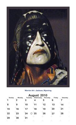 2010 Portrait Calendar - Yellowstone Country - August