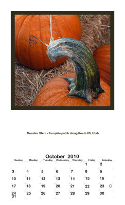 2010 Portrait Calendar - Yellowstone Country - October