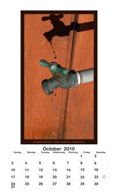 2010 Portrait Calendar - October