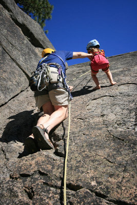 Dad Assisted Rappel