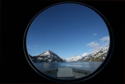 Nearing Stehekin - Through the Boat's Porthole