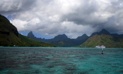 View of Moorea from the lagoon