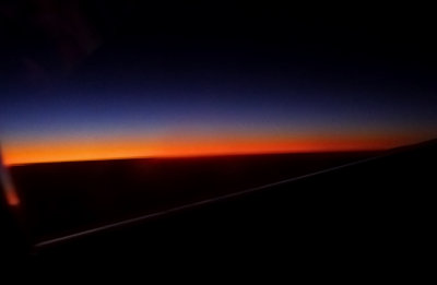 38,000 ft approaching sunrise