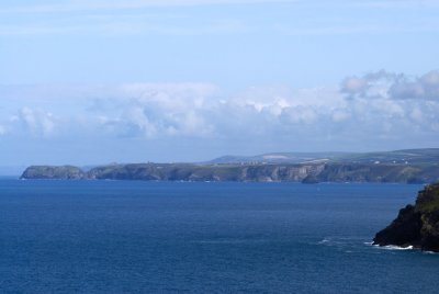 Tintagel head with Gull rock visible