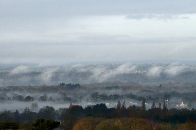 mists forming over Herefordshire