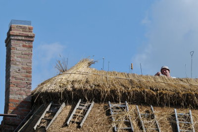 finishing the thatch