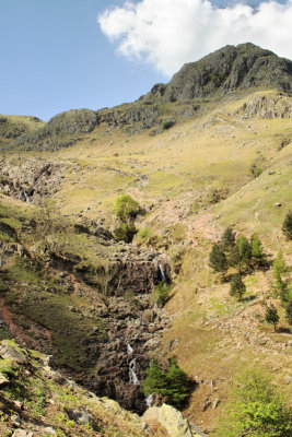 main descent route from Stickle tarn & OK for quick departure