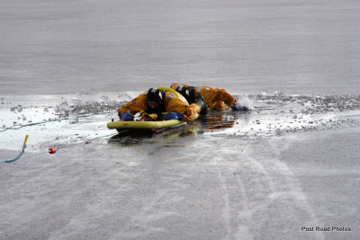 Ice Rescue Training / Lake Forest / Bridgeport / Connecticut / January 2009
