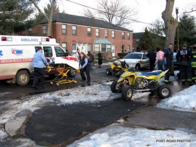 ATV Crash / Hubinger St & Eldert St / New Haven / Connecticut / Feb 2009