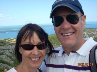 Evelyn and Gene on Cadillac Mt., Me.