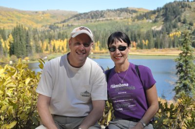 Evelyn and I at Silver Lake, outside of Park City.