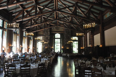 The great dining room at the Ahwanee.
