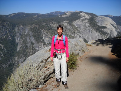 Evelyn on the 4 mile trail.