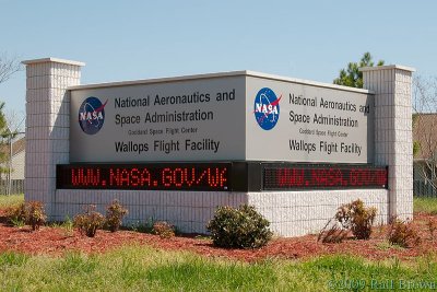 Wallops Flight Facility sign