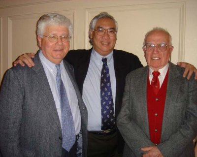 John Walsh and Ricky Young with Dr Simpson