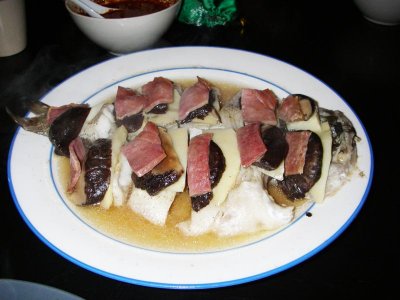 Steamed Sea Bass 蒸鲈鱼 with Mushroom and Northern Ham 1905.jpg