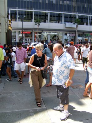 Looking at celebrity hand prints and foot prints at Graumans Theater.jpg